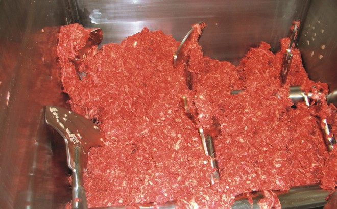 Meat mixing