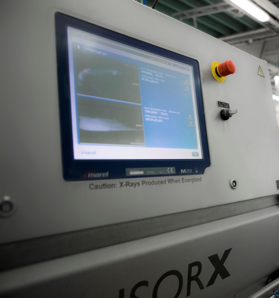Marel SensorX Fish detects bone and other hard contaminants in whitefishsh