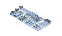 Across the factory