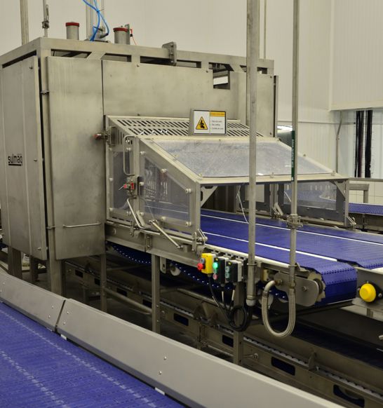 carcass cutter for primal cutting system in pork processing