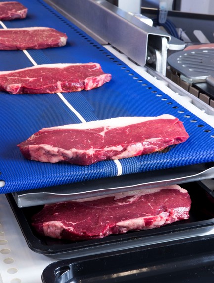 Linien für Steaks aus ganzem Muskelfleisch