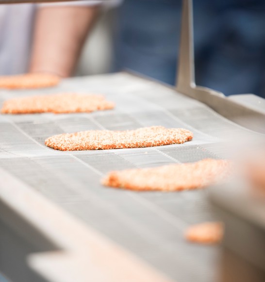 Marel's food processing convenience line creates highest quality schnitzels