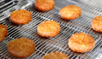 Frying cheese products