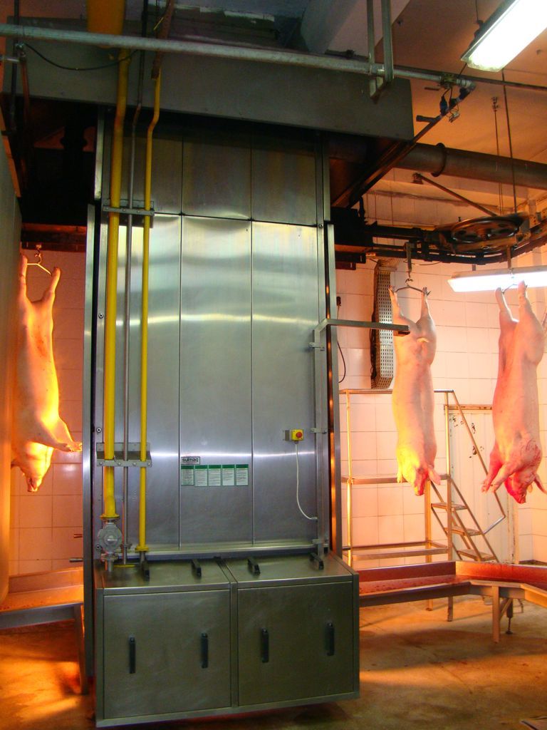 Flaming Furnace Lightning In Pork Processing