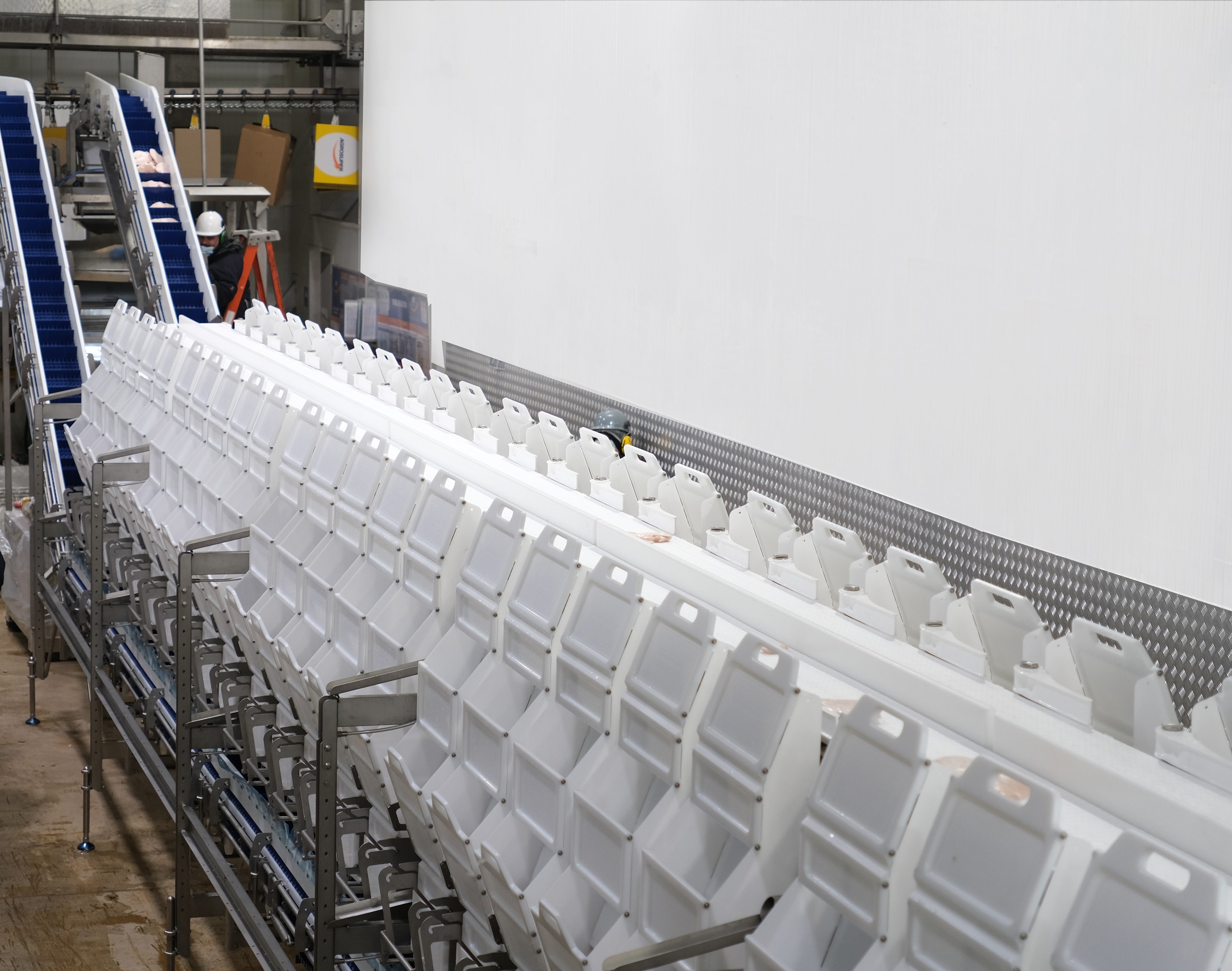 С помощью машин «MegaGrader» компания Agrosuper перерабатывает 33 600 филе в час