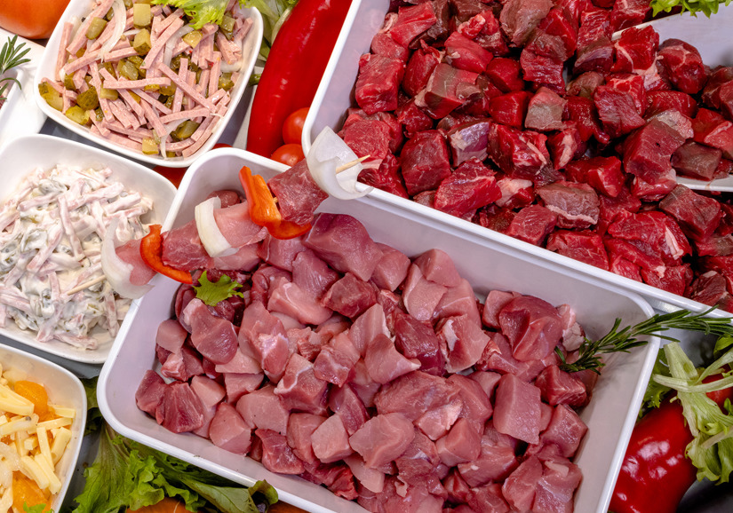 Dicing Butcher Counter Red Meat