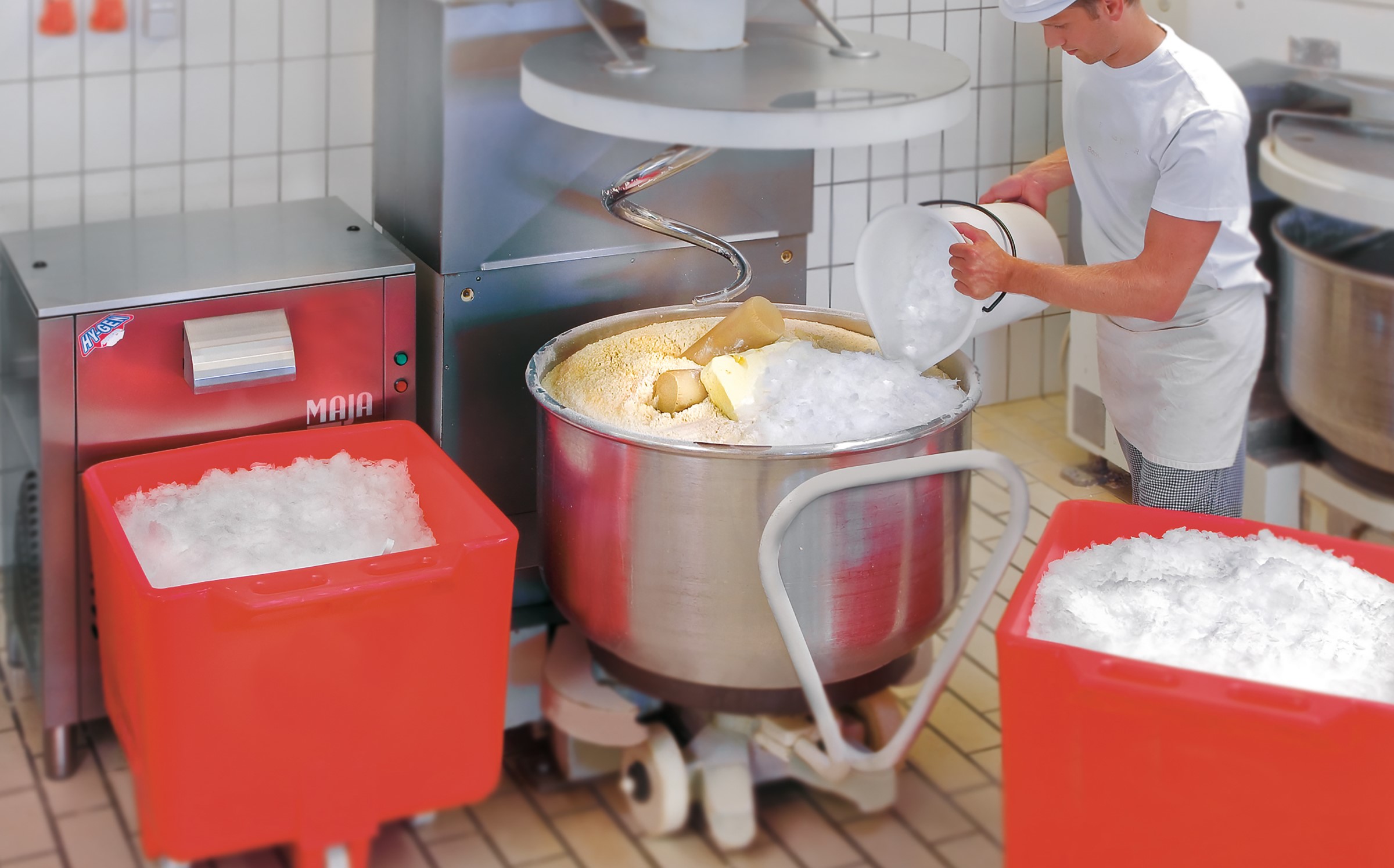 MAJA flake ice for dough cooling