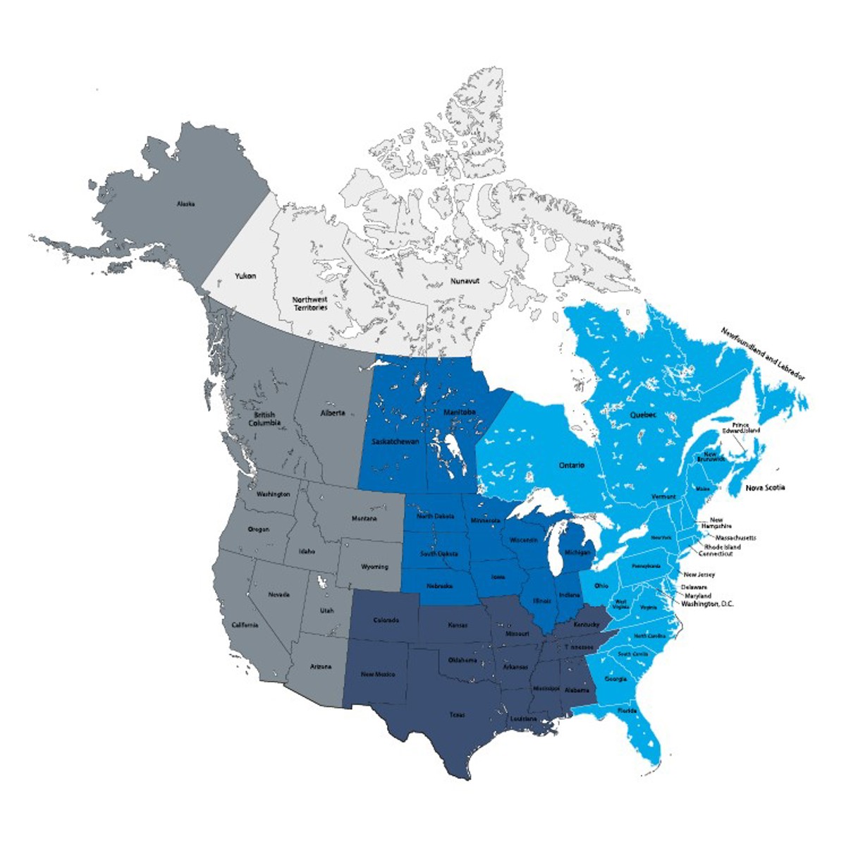 North America sub regions | Marel