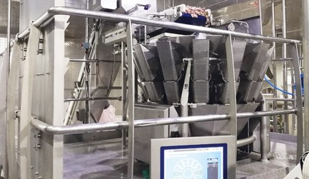 Six multihead weighers with a mission