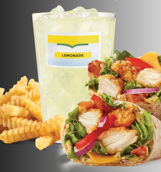 Crispy Chicken Club Wrap Meal