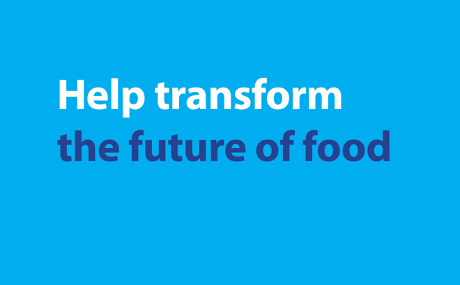 Help Transform The Future Of Food Light Blue