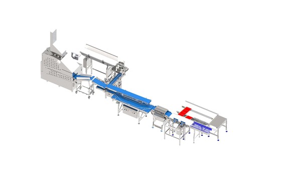 V-Cut 240 volumetric portioning with portion to pack