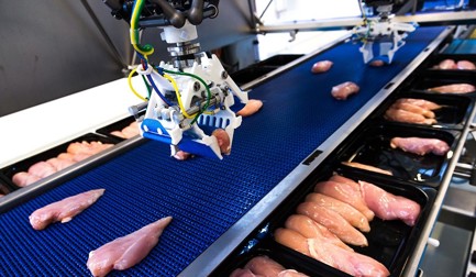 RoboBatcher Flex für Brustfilets