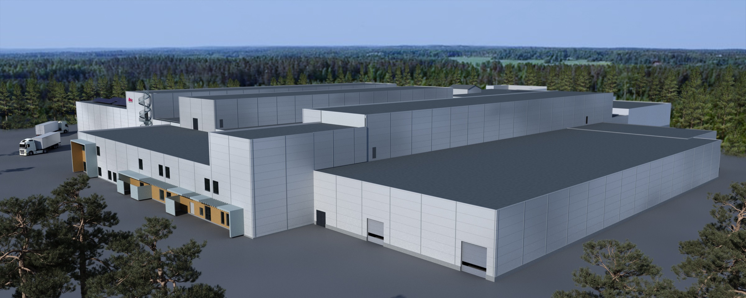 Новый завод производитель ностью 15 000 тушек в час для Atria Finland