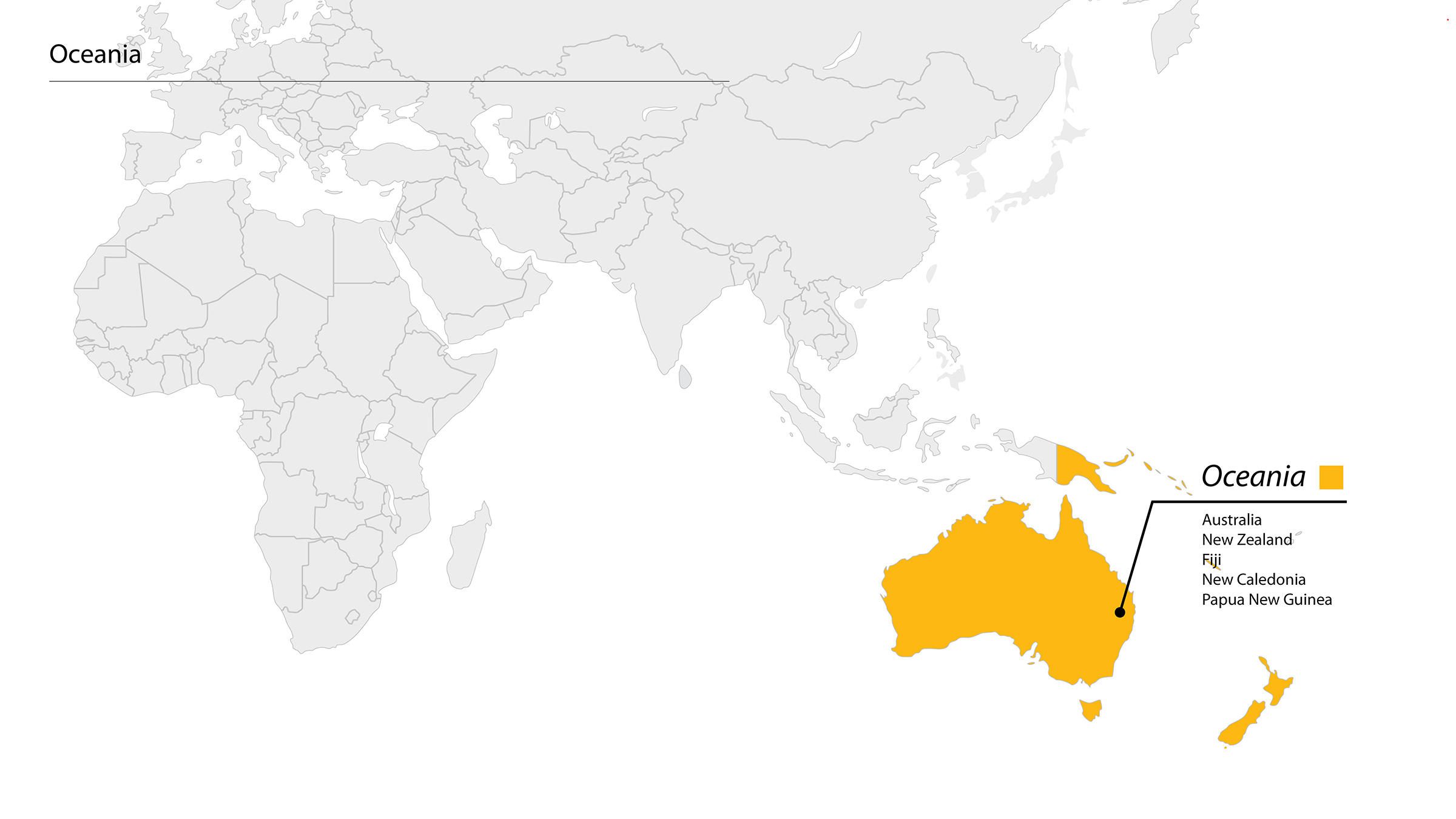Service Map Oceania