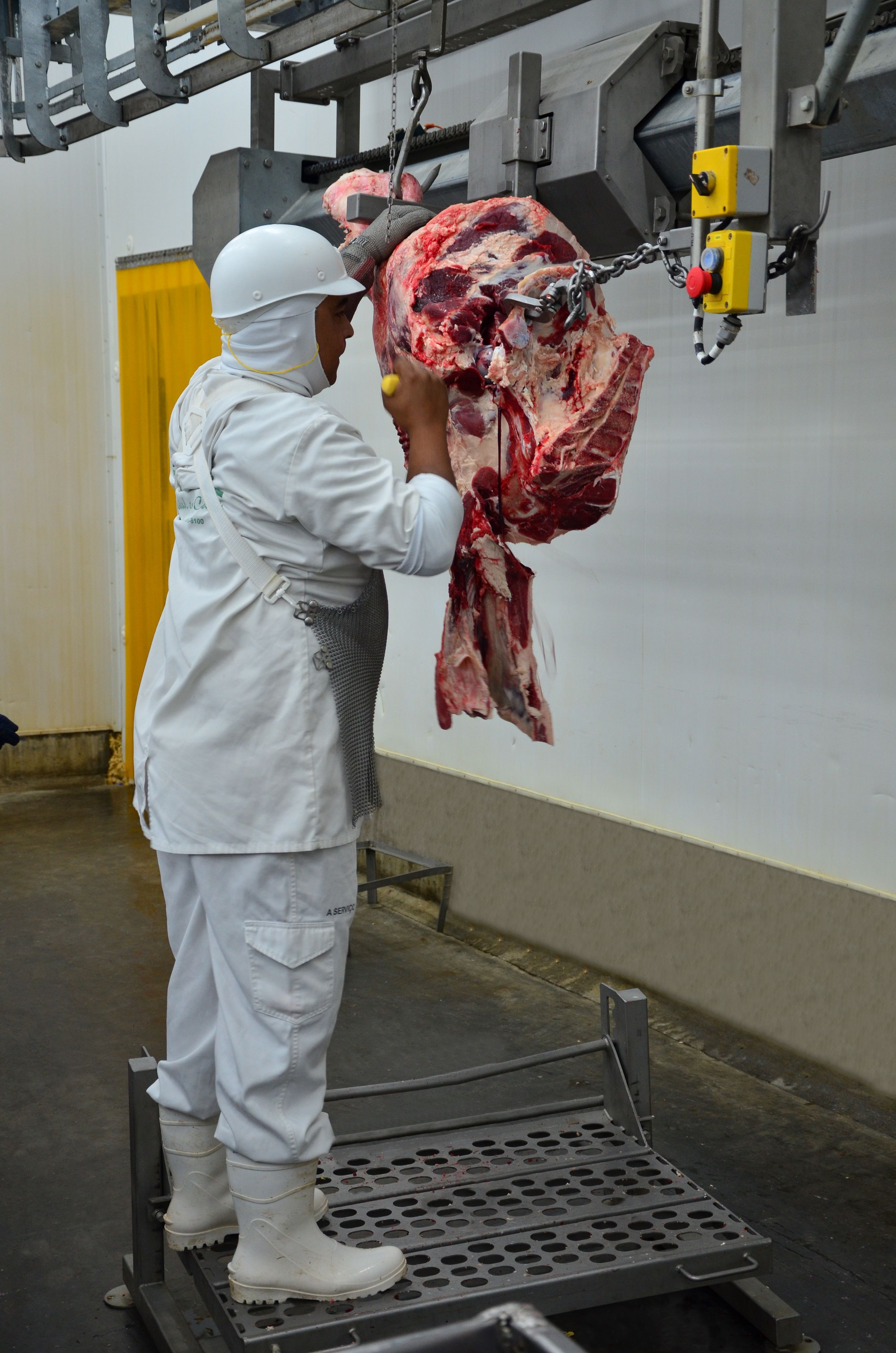 Horizontal Bone Puller Beef Processing